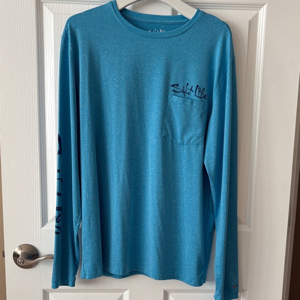 SALT LIFE Men’s Blue Shirt